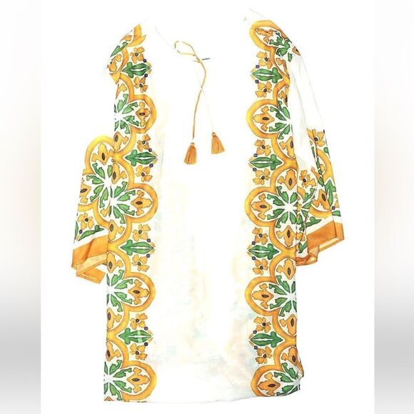 Maeve printed tassel kimono/swim cover up - Picture 2 of 7